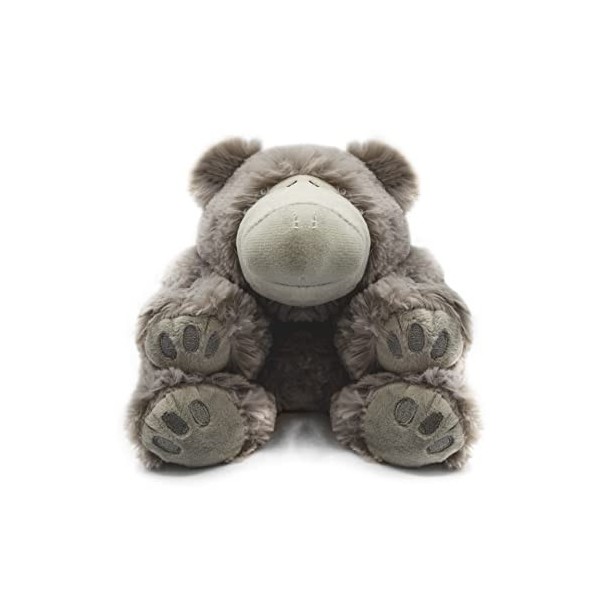 Neo Toys- Ours Dormeur Gris Peluche bouillotte, 200107, Moyen