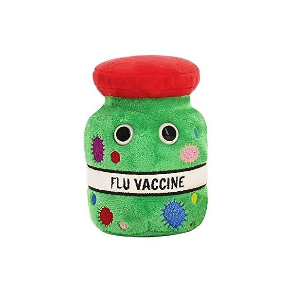 GIANTmicrobes Vaccin contre la grippe en peluche – En savoir plus sur la santé et limmunologie, cadeau éducatif pour les étu