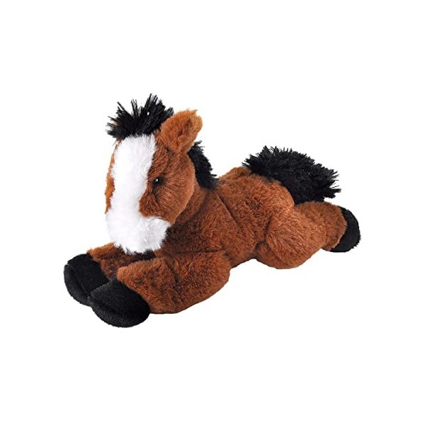 Wild Republic Ecokins Mini Cheval, Animal en Peluche 20 cm, Jouets Écologiques, Cadeaux pour Bébés, Fabrication Artisanale Ut