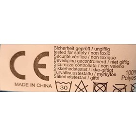 Ange gardien env. 32 cm en peluche assis avec ailes – Ours gardien – Ours en peluche – Bleu