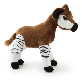 Peluche dOkapi 35cm - Unique, Jouet Doux de Safari, Écologique, Fascinant pour Les Enfants Curieux, Fabriqué avec du Matér