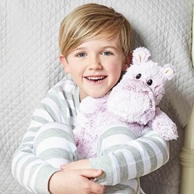warmies Hippopotame en Peluche Douillet, Micro-ondable, Jouet Doux