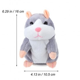 TOYMYTOY Parlant en peluche hamster Répète ce Que tu Dis Jouet électronique Parlante en Peluche pour Cadeau de Bébé Enfant G