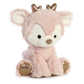 Aurora, 99068, Glitzy Tots Renne 20 cm, Peluche, Rose