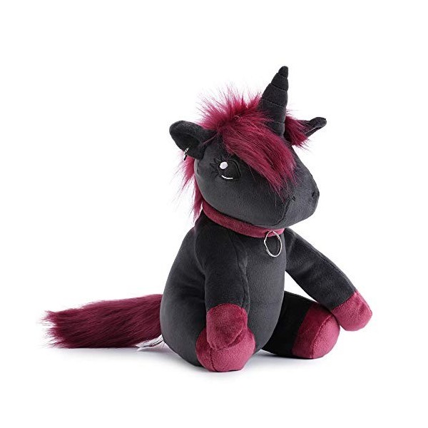 Ember le punk Teddy - Peluche Rocker - 25 cm - Peluche - Ours en peluche - Rouge - Noir