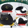 Peluche noire en peluche pour chat - Coussin en peluche - Coussin en peluche - Pour enfant - Cadeau 40 cm 