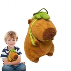 tongfeng Capybara Peluche - Jouet en peluche super doux - Capybara avec tortue - Peluche ultra douce - Jouet en peluche capyb