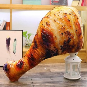 Simulation Nourriture Oreiller, 20 Cm Simulation Alimentaire Jambe De Poulet En Peluche Aile De Poulet Pilon Frit Oreiller Co