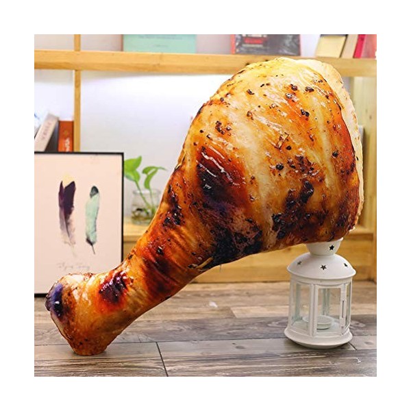 Simulation Nourriture Oreiller, 20 Cm Simulation Alimentaire Jambe De Poulet En Peluche Aile De Poulet Pilon Frit Oreiller Co