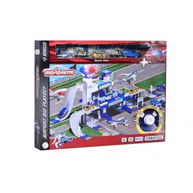 Majorette - 212050018038 - Créatix Playset Airport Electronique + 5 Véhicules