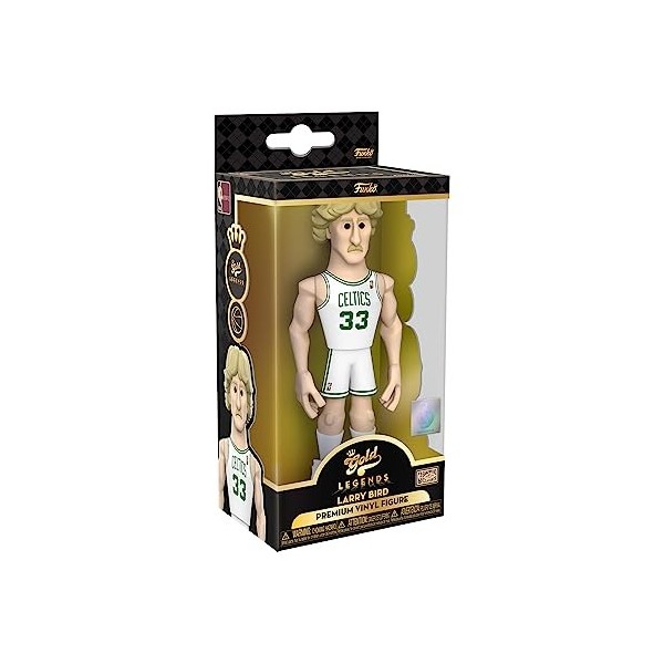 Funko Gold 5" NBA Legends: Celtics - Larry Bird - 1 Chance sur 6 Davoir Une Variante Rare Chase - Figurine Articulée en Viny