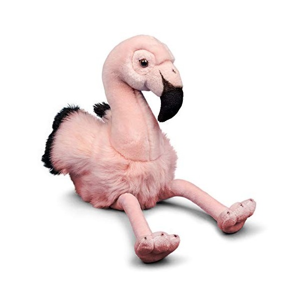 Tobar-Tobar-37243-Peluche Flamant Rose, Animigos World of Nature, 37243