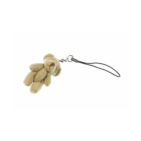 Miniblings Ours en Peluche Pendentif téléphone Mobile Ornements de téléphone Mobile Ours en Peluche Brown- Pendentif Bijoux F