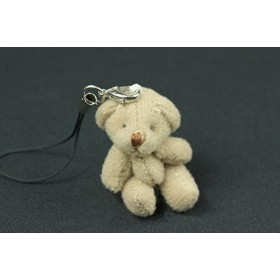 Miniblings Ours en Peluche Pendentif téléphone Mobile Ornements de téléphone Mobile Ours en Peluche Brown- Pendentif Bijoux F