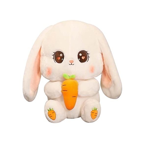 Oreiller de lapin doux en peluche poupées animales étreignant cadeau danniversaire lapin en peluche en peluche pour chambre 