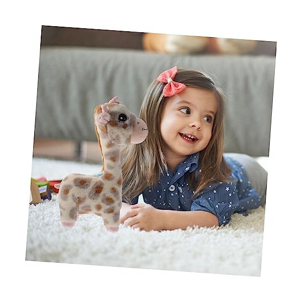 ERINGOGO Poupée Girafe Jouet en Peluche pour Bébé Jouets danimaux Figurine Girafe Peluche Girafe Jouet Animal De La Jungle e