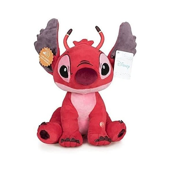 Disney Stitch Lilo & Stitch Peluches, aux finitions de qualité supérieure, 5 versions au choix Leroy 20 cm avec son 