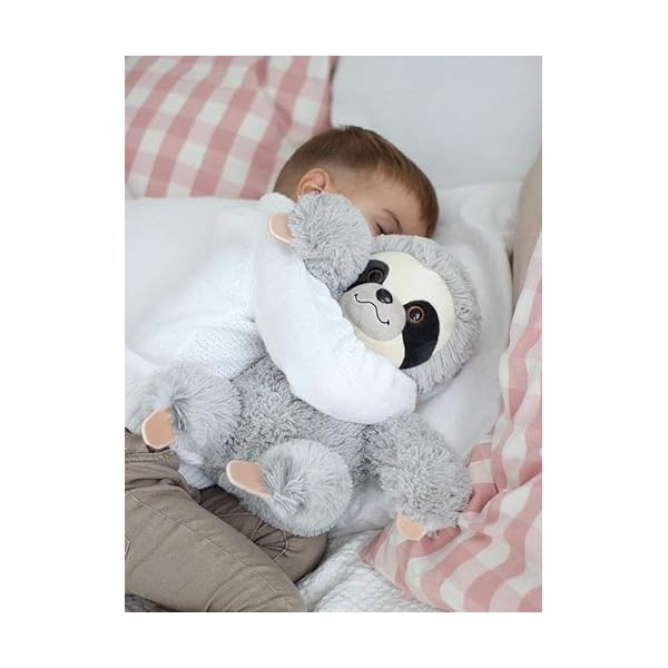 FANCY Jouet en Peluche Paresseux - 27 cm Gris Doudou Paresseux Jouet Animaux Peluche Mignonne Saint Valentin Cadeau Fille Gar