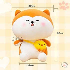 Shiba Inu Peluche Anime Kawaii pour enfant en peluche Coussin de nuque mignon Anime Merch Plush 35 cm