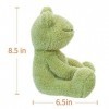 Apricot Lamb Grenouille en velours en peluche douce, parfaite pour les enfants grenouille verte, 21 cm 