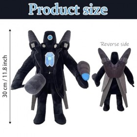 ABDYMN Jouet en Peluche Skibidi Toilet, 30cm Peluche de caméraman Titan, Upgraded Titan Cameraman, série de Peluche de Toilet