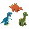 JEMINI Les JEMINOSAURES Peluche Dinosaure SONORE ET Lumineuse TYRANNOSAUR TREX +/- 32CM