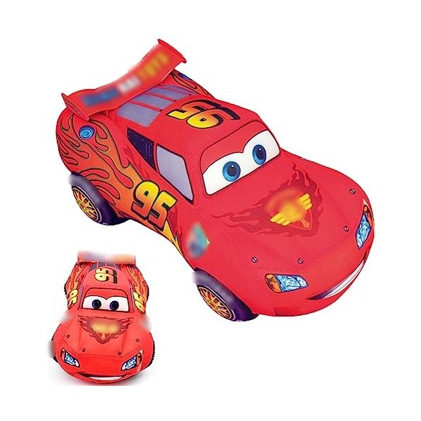 ZGCXRTO Lightning McQueen Peluche Toy,Jouet en Peluche en Voiture Rouge Mignon Peluche Toy Cars Soft Peluche Poupée Soft Mign