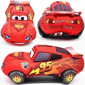 ZGCXRTO Lightning McQueen Peluche Toy,Jouet en Peluche en Voiture Rouge Mignon Peluche Toy Cars Soft Peluche Poupée Soft Mign