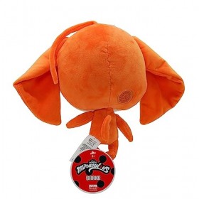 Miraculous Ladybug - Kwami Mon Ami Barkk - Peluche 24cm pour Enfant - Extra Douce - Yeux Premium en résine - Yeux Brillants e