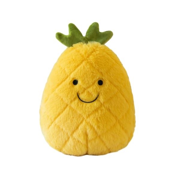 Ananas Peluche 20cm Jouet en Peluche en Forme De Ananas Mignon Fruits Poupée Oreillers en Peluche pour Enfant Et Adultes Cade