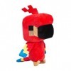 Minecraft 8984 Happy Explorer Perroquet en Peluche Rouge 17,8 cm