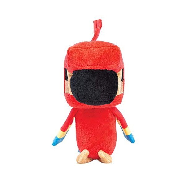 Minecraft 8984 Happy Explorer Perroquet en Peluche Rouge 17,8 cm