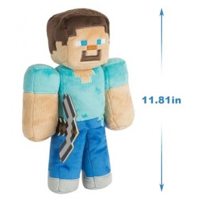 30cm Mine-Craft Poupée en Peluche IOSCDHSteve Poupée Mine-Craft Plush Toy Mine-Craft Jouet en Peluche Mignon Remplissage de S