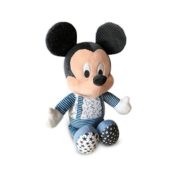 Clementoni Disney Baby Mickey-veilleuse musicale et lumineuse-peluche lavable en machine, 6 mois et plus, 17394, Multicolore