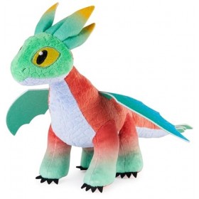 DreamWorks Dragons Feathers Reveal Plush, Peluche qui change de couleur, The Nine Realms, jouets pour enfant à partir de 4 an