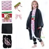 Firecos Nezuko Tanjiro Costume Cosplay Déguisement Kamado Vêtements de Kimono Cosplay Anime Costume pour Enfants pour Hallowe