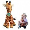 EcoBuddiez - Girafe de Deluxebase. Grande Peluche Douce de 35cm Faite de Bouteilles en Plastique Recyclées. Cadeau Calin écol