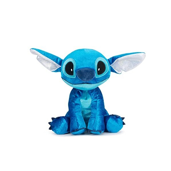 Simba 6315870407X06 Disney 100 Years Platinum Stitch, 25 cm Plush Toy, Anniversary Items, from The First Months of Life