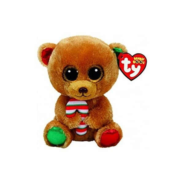 Ty - TY37240 - Beanie Boos - Peluche Bella lours Brun