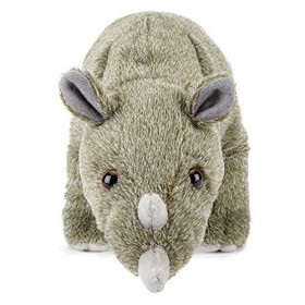 Zappi Co Childrens Peluche Rhino 14"/36cm Jouet en Peluche Safari Jungle Animal Plush