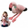 EcoBuddiez - Flamant Rose de Deluxebase. Grande Peluche Douce de 32cm Faite de Bouteilles en Plastique Recyclées. Cadeau Cali