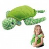 EcoBuddiez - Tortue deau de Deluxebase. Grande Peluche Douce de 37cm Faite de Bouteilles en Plastique Recyclées. Cadeau Cali