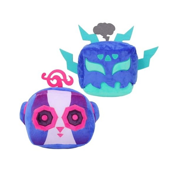 6 Peluches Fruit Blox - Figurines Carrées Mignonnes - Décoration Chambre Enfant Ou Fête - Cadeau Jouet Doux