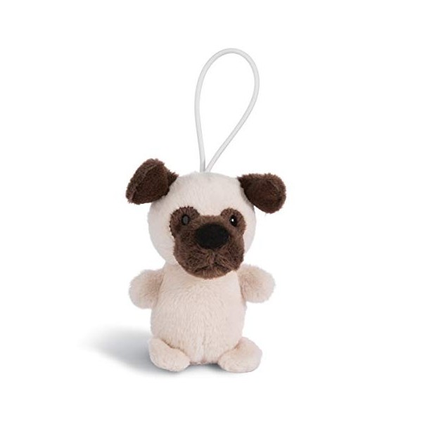 NICI- Dog Pendentif Carlin de 8 cm avec Boucle, 45095, Beige