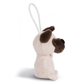 NICI- Dog Pendentif Carlin de 8&nbsp;cm avec Boucle, 45095, Beige