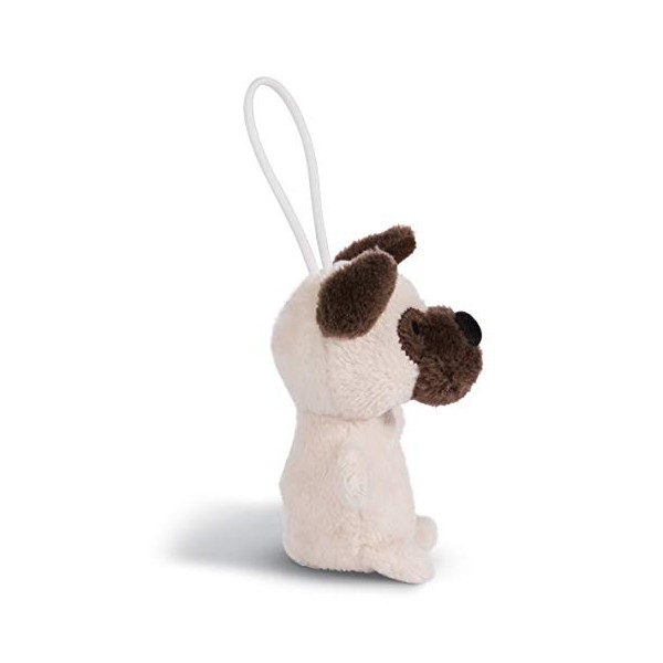 NICI- Dog Pendentif Carlin de 8 cm avec Boucle, 45095, Beige