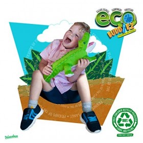 EcoBuddiez - Crocodile de Deluxebase. Grande Peluche Douce de 55cm Faite de Bouteilles en Plastique Recyclées. Cadeau Calin é