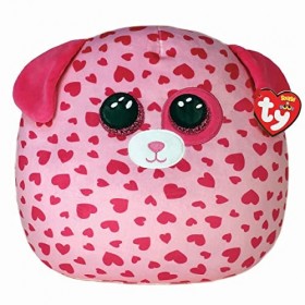 Ty - Squish a Boos - Coussin Tickle le Chien 40 cm - Rose, TY39208