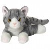 Bearington Lil Socks Peluche chat tigré rayé gris 20,3 cm