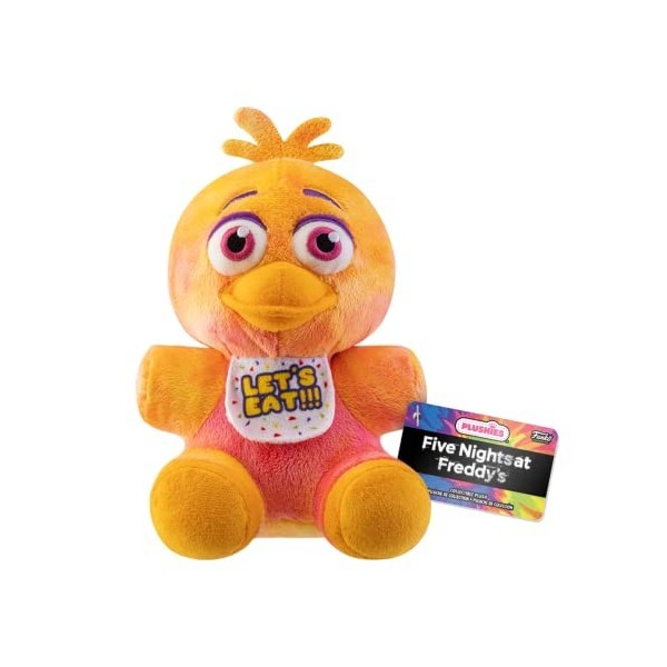 Funko Plush: Five Nights at Freddys FNAF Tiedye - Chica The Chicken- Peluche à Collectionner - Idée de Cadeau danniversai